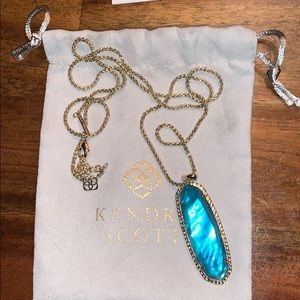 Kendra Scott turquoise pendant long